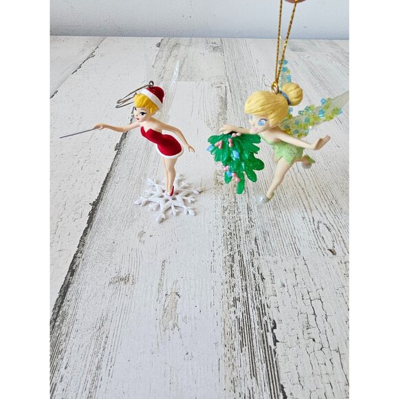 Tinkerbell Sprite snowflake tree mistletoe ornament Xmas tree - Picture 1 of 12
